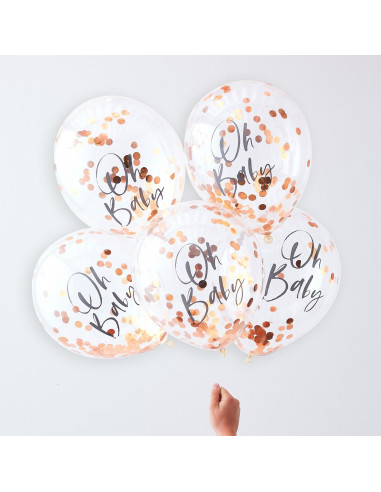 5-ballons-transparents-ecriture-oh-baby-et-confettis-rose-gold-decoration-baby-shower-bapteme
