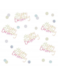 Hyakoz Confettis Vert Confettis Confetti de Table Happy Birthday Confettis  de Table Ronds pour Fournitures et Décorations de Baby Shower Fête