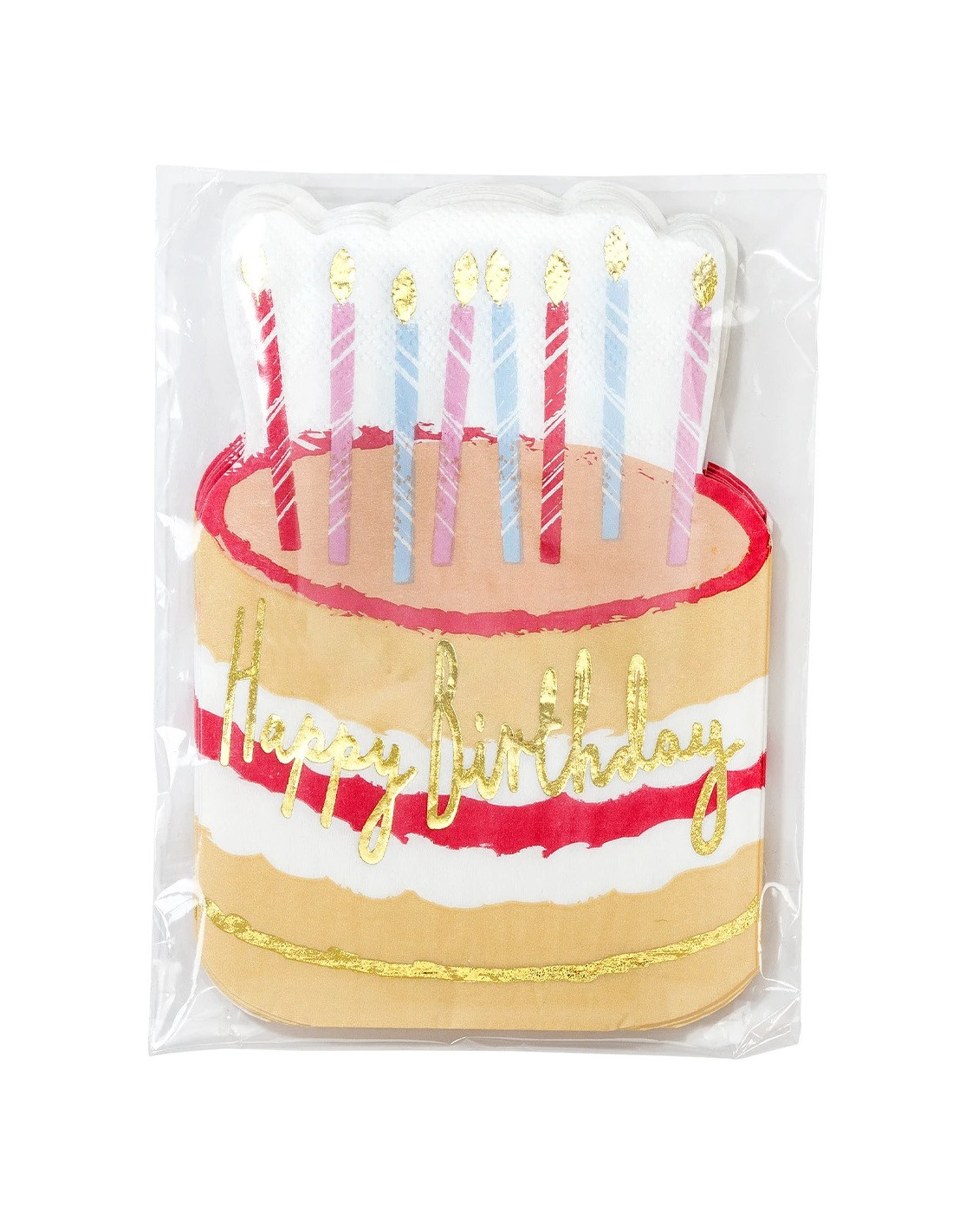12 serviettes de fête joyeux anniversaire