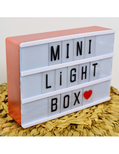 Mini Light Box Format A6 Magnétique Cadre Rose Gold
