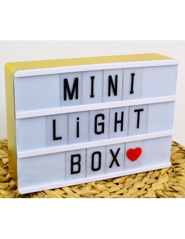 Mini Light Box Format A6 Magnétique Cadre Doré