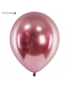 10 Ballons de Baudruche Chrome Rose Gold
