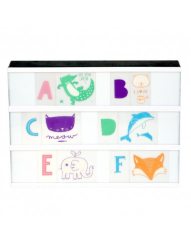 Symboles Light Box Alphabet Pastel Kids A Little Lovely Company
