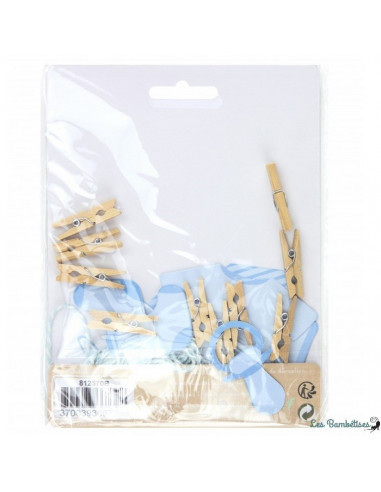 Kit Petite Guirlande Baby Shower Garcon Diy Les Bambetises