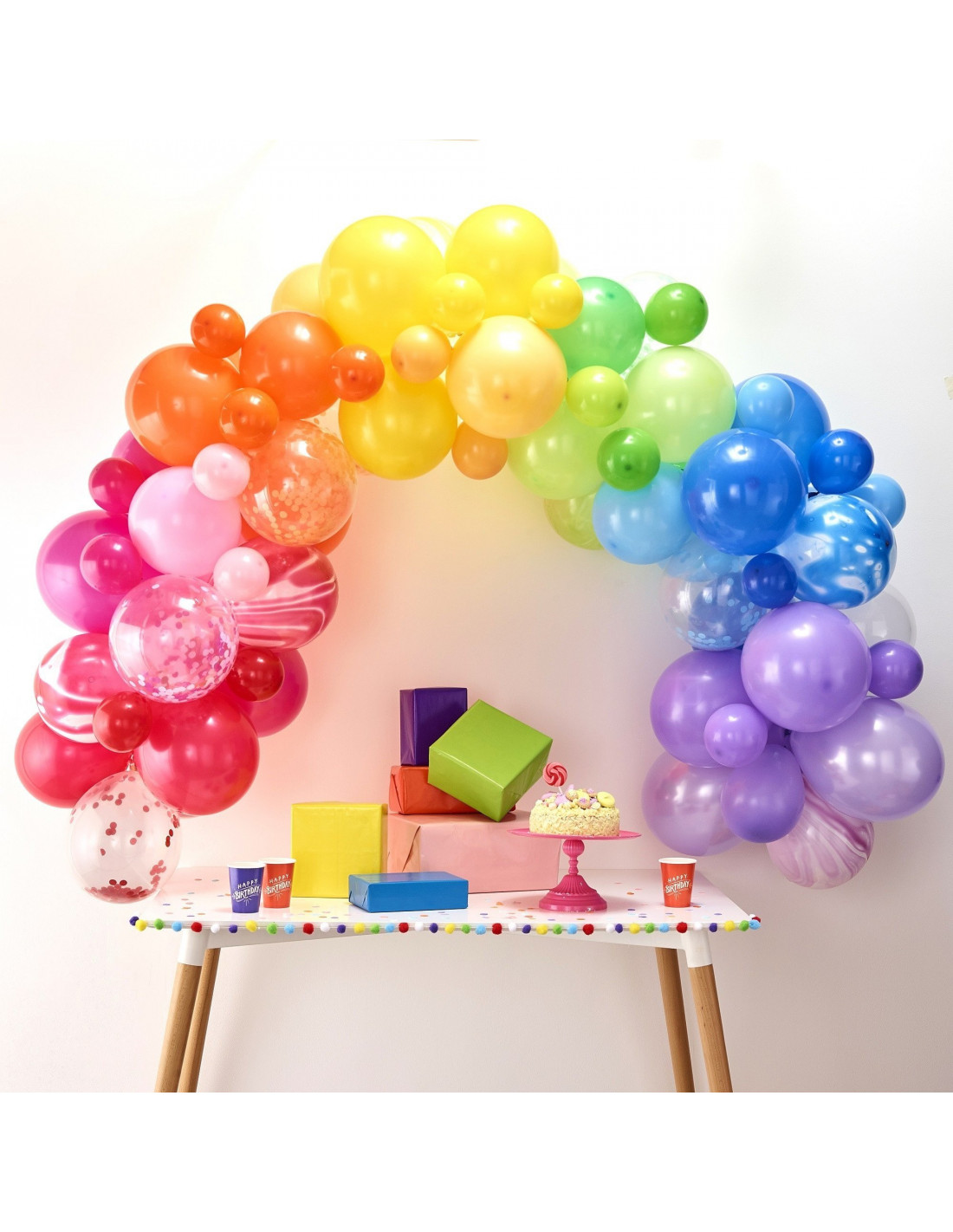 Kit Arche de Ballon Anniversaire Multicolore - déco