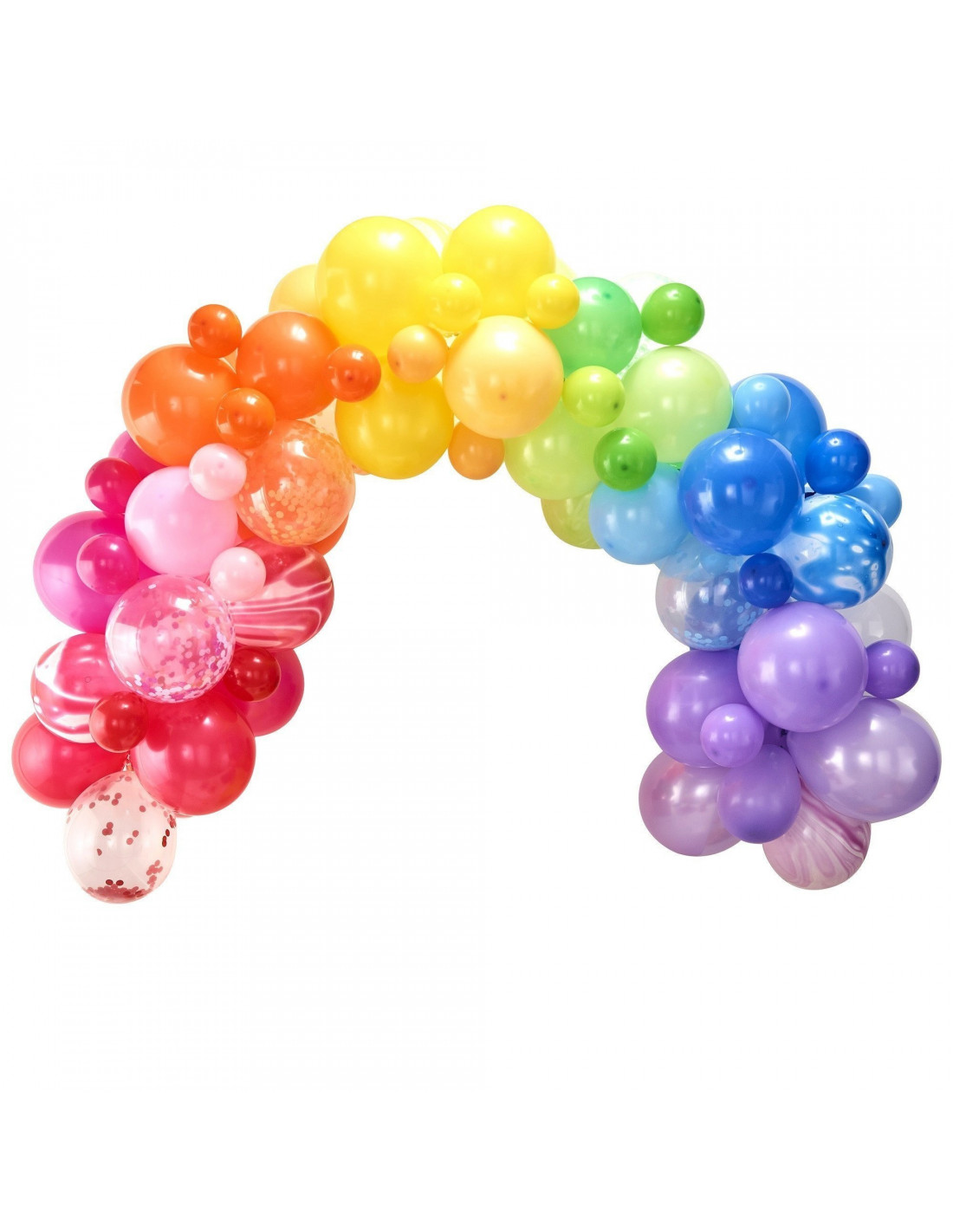 Kit de guirlande de ballons en latex - Accessoire de ballons pour fête -  Bleu, rouge, blanc avec ruban à rayures, nœud bleu, ruban blanc pour fête