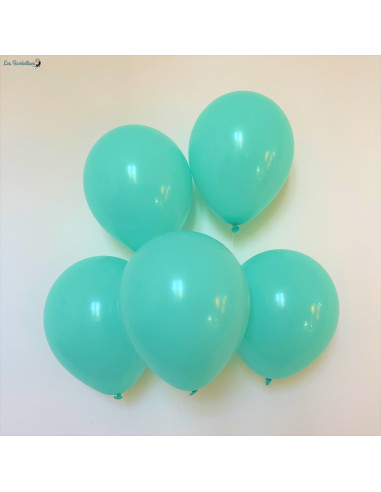 10 Ballons de Baudruche Vert Menthe