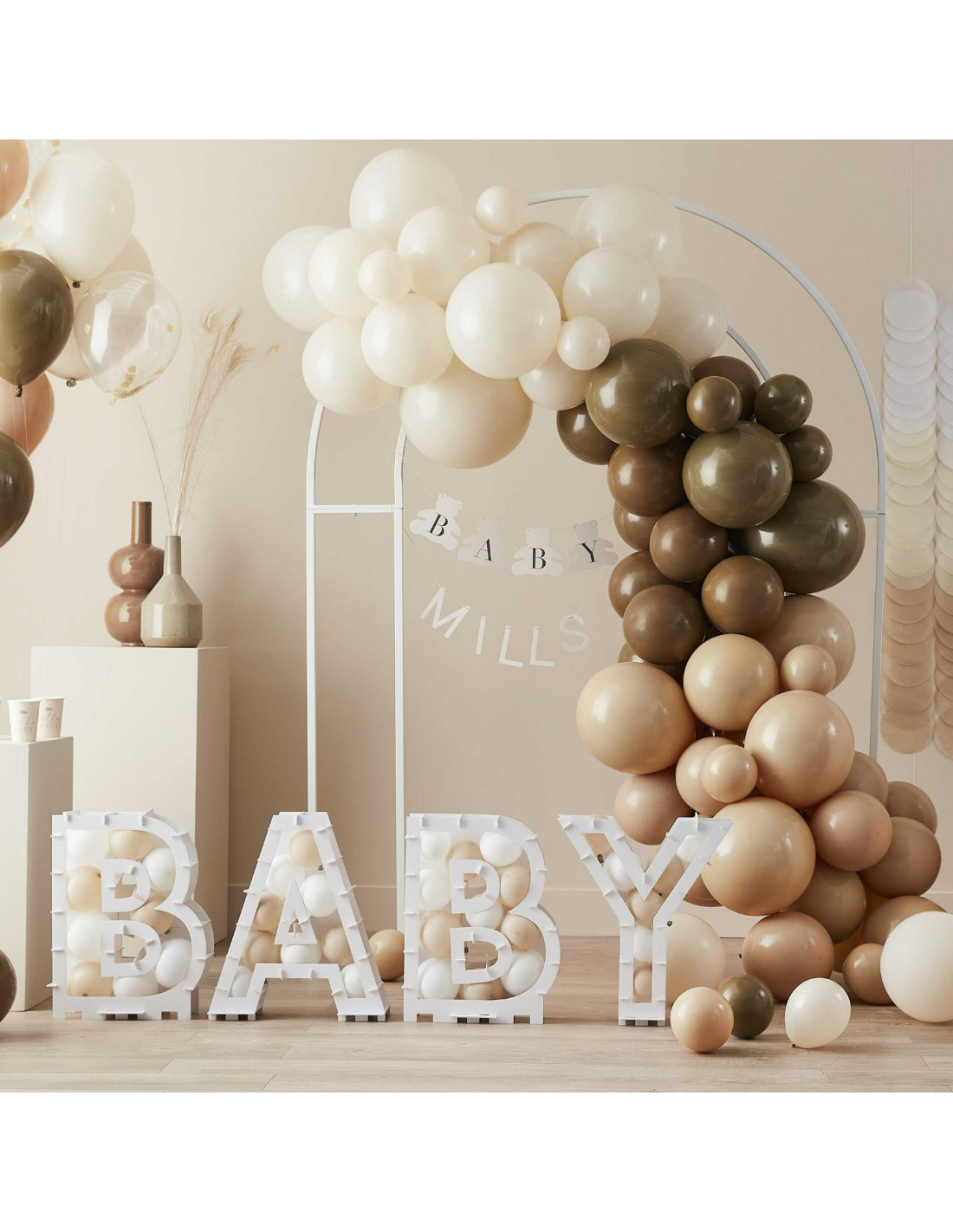 Kit Guirlande Baby Shower et Ballons Fille ou Garçon - Les Bambetises