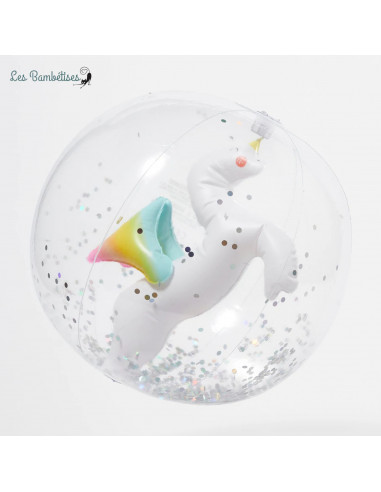 ballon-de-plage-gonflable-3d-licorne-sunnylife