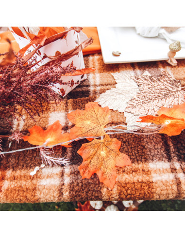 Serviettes en papier feuilles d'automne - Anniversaire foret