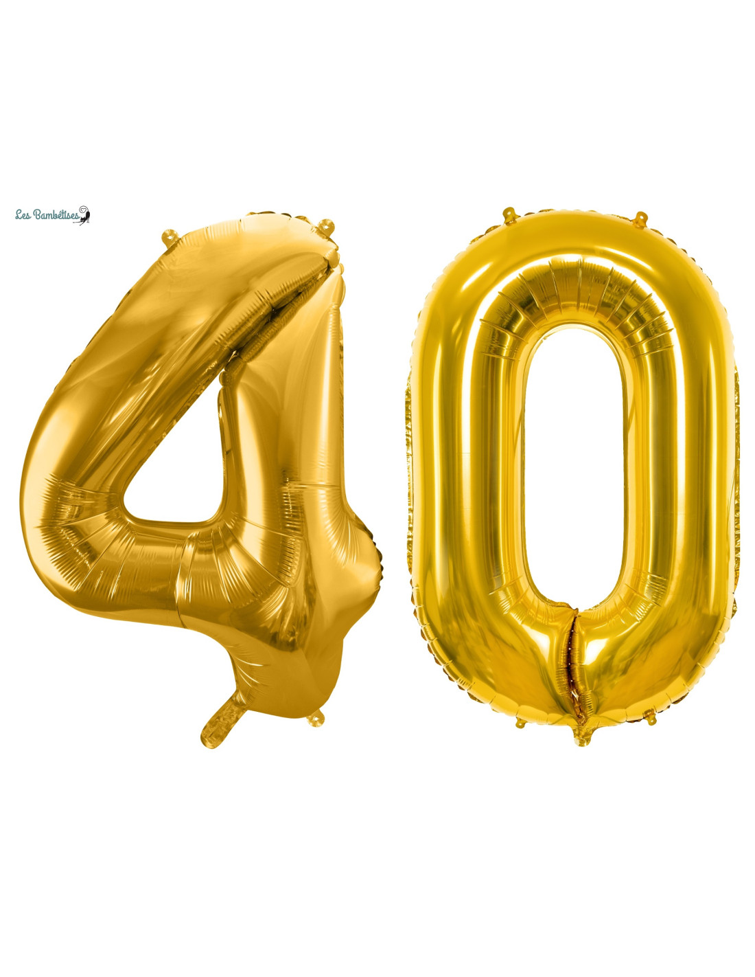 Ballon helium géant chiffre jaune - Decoration anniversaire
