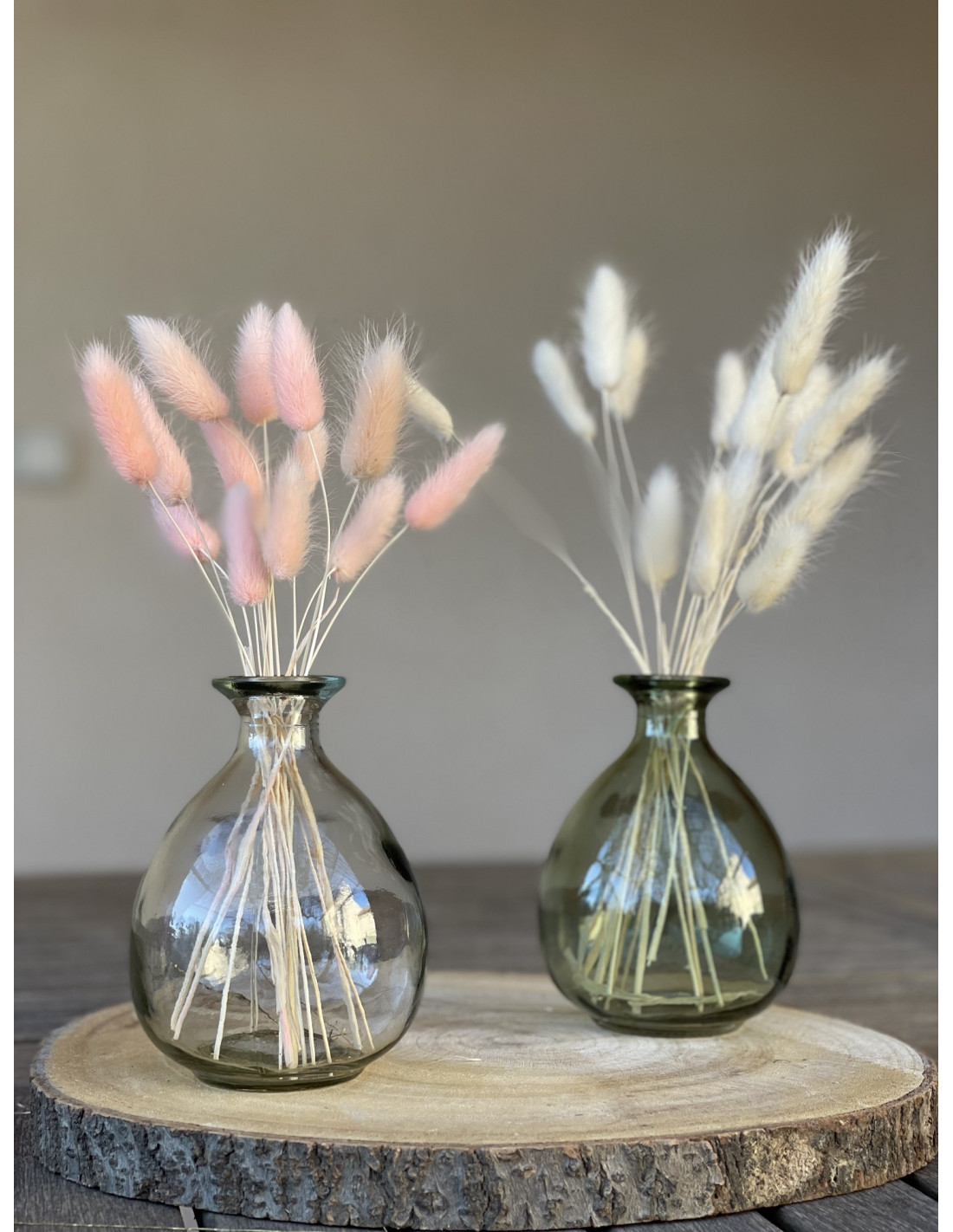 Vase mariage en verre Dame Jeanne, decoration mariage - Badaboum