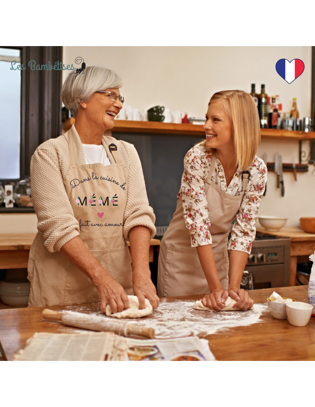 Tablier de cuisine personnalisé pour mamie -  France