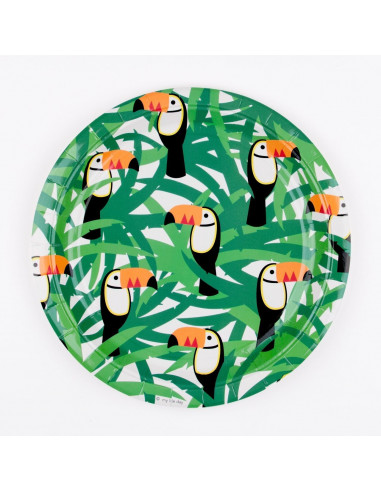 8 assiettes toucan my little day