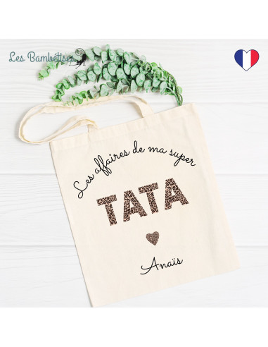 tote-bag-tata-personnalise-leopard-cadeau-tata-anniversaire