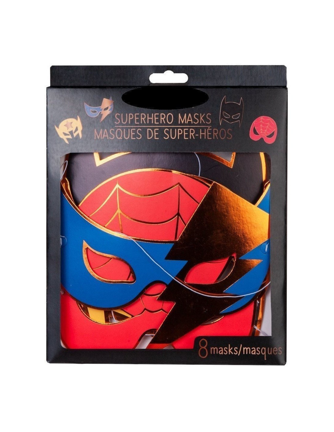 8 Masques de Super Héros en Carton - Les Bambetises
