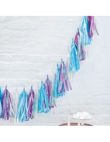 guirlande-tassel-pastel-irisee-decoration-baby-shower-bapteme-anniversaire-sirene-licorne