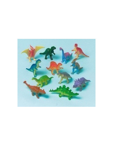 12 figurines dinosaures